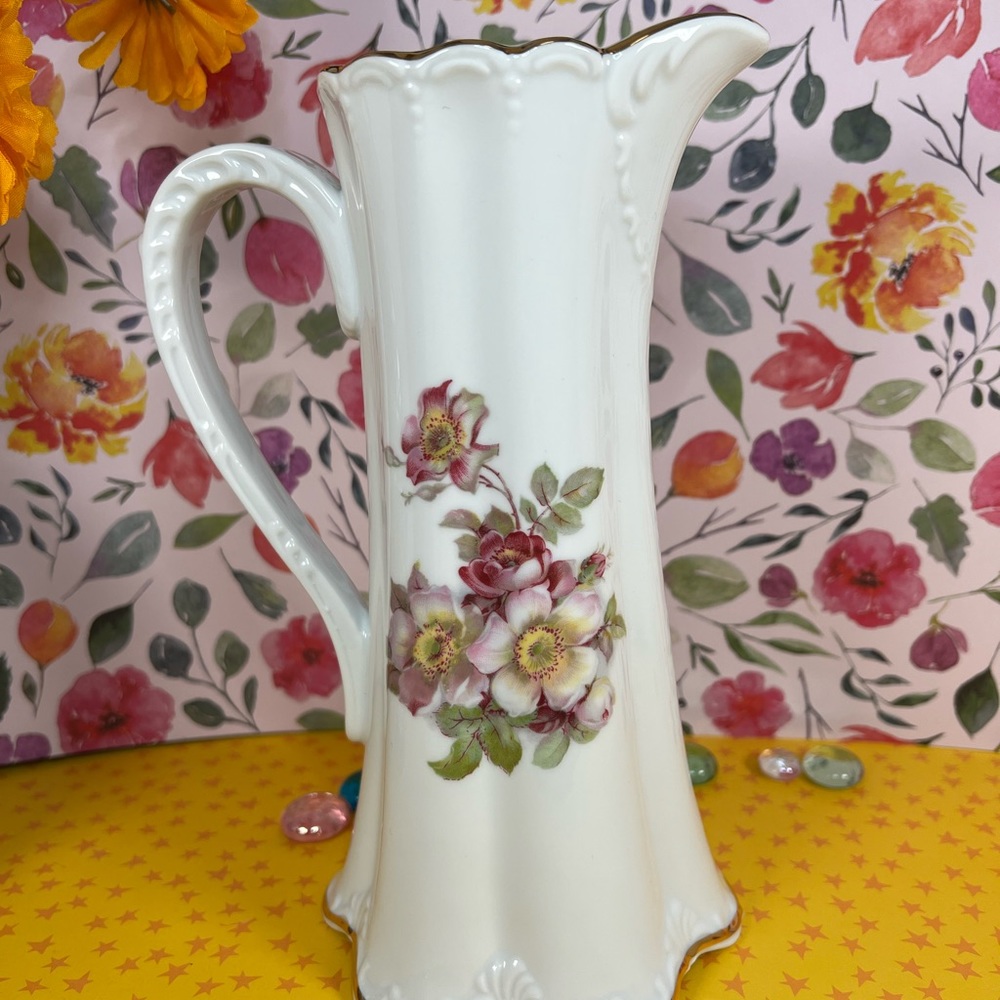 Gerold Porzellan (Porcelain) 8 inch pitcher. Made in Bavaria West Germany